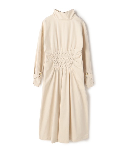 ReNorm（リノーム）の「スモッキング刺繍シャツワンピース（シャツワンピース・レディース・ホワイト/ブラック/エメラルド・フリー）」の21枚目の写真