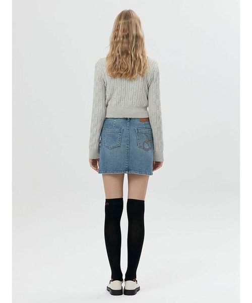 ニット セーター KIRSH SMALL CHERRY CABLE CROP KNIT/キルシースモールチェリーケーブルクロップニット レディース KIRSH（キルシー）の「KIRSH SMALL CHERRY CABLE CROP KNIT LS