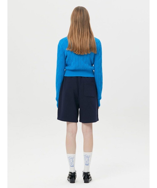 KIRSH（キルシー）の「KIRSH SMALL CHERRY CABLE CROP KNIT LS