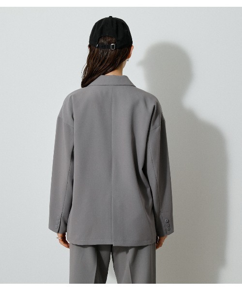 AZUL by moussy(アズールバイマウジー)の「RELAX WIDE JACKET/リラックスワイドジャケット(その他アウター・レディース・ベージュ/グレー・SMALL/MEDIUM)」の11枚目の写真