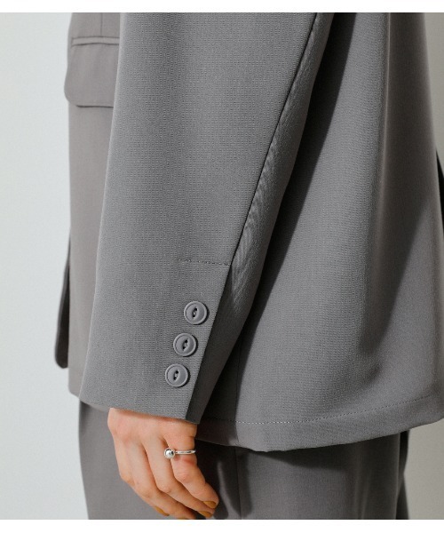 AZUL by moussy(アズールバイマウジー)の「RELAX WIDE JACKET/リラックスワイドジャケット(その他アウター・レディース・ベージュ/グレー・SMALL/MEDIUM)」の14枚目の写真