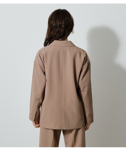 AZUL by moussy(アズールバイマウジー)の「RELAX WIDE JACKET/リラックスワイドジャケット(その他アウター・レディース・ベージュ/グレー・SMALL/MEDIUM)」の20枚目の写真