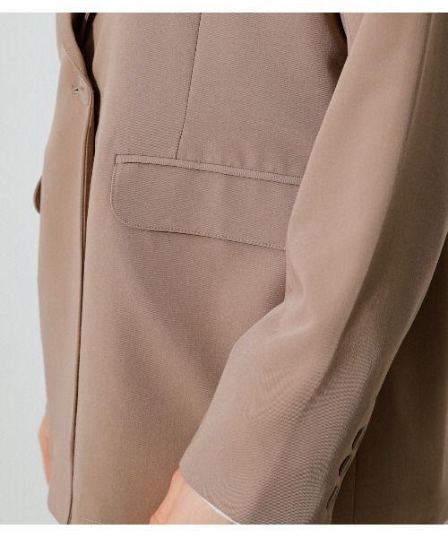 AZUL by moussy(アズールバイマウジー)の「RELAX WIDE JACKET/リラックスワイドジャケット(その他アウター・レディース・ベージュ/グレー・SMALL/MEDIUM)」の22枚目の写真