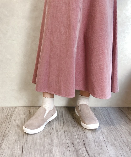 Noubel Voug Relax(ヌーベルヴォーグリラックス)の「軽量☆ ローカット スリッポン(スニーカー・レディース・ライトグレー/グリーン系その他/マスタード/ブラック/ベージュ系その他/ピンク系その他/ブルー系その他/ブラック系その他・3L/L/S/LL/M)」の22枚目の写真