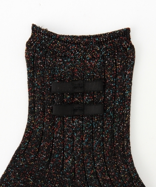 Ray BEAMS（レイビームス）の「Ray BEAMS / ラメ リボン ソックス（ソックス/靴下・レディース・ブラック/ブルー/その他1/レッド・ONE SIZE）」の15枚目の写真