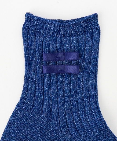 Ray BEAMS（レイビームス）の「Ray BEAMS / ラメ リボン ソックス（ソックス/靴下・レディース・ブラック/ブルー/その他1/レッド・ONE SIZE）」の18枚目の写真