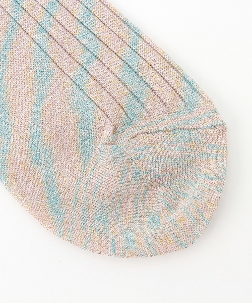 Ray BEAMS（レイビームス）の「Ray BEAMS / ラメ リボン ソックス（ソックス/靴下・レディース・ブラック/ブルー/その他1/レッド・ONE SIZE）」の11枚目の写真