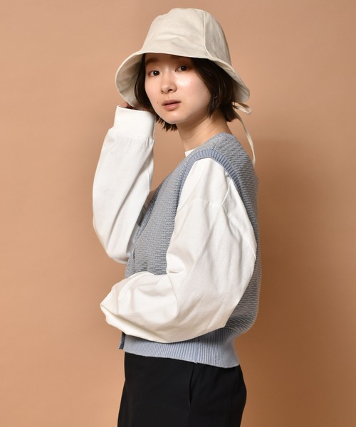 RETRO GIRL（レトロガール）の「柄編みニットベスト（ベスト