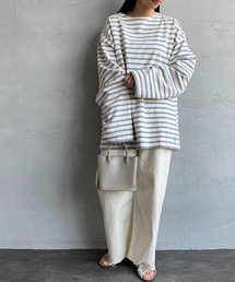 [ORCIVAL/オーシバル] ビッグシルエット クルーネックロングスリーブTシャツ