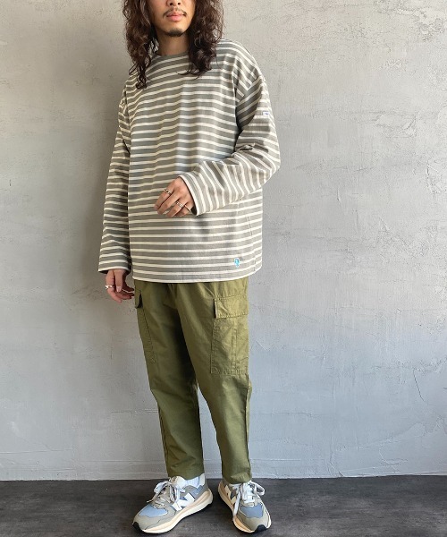 ORCIVAL（オーシバル）の「[ORCIVAL/オーシバル] ビッグシルエット クルーネックロングスリーブTシャツ（Tシャツ/カットソー・レディース・ホワイト/ホワイト系その他/ブラック/ホワイト×ネイビー/グレー系その他/ホワイト系その他2・3/4）」の22枚目の写真