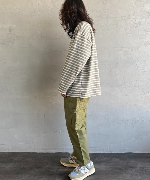 ORCIVAL（オーシバル）の「[ORCIVAL/オーシバル] ビッグシルエット クルーネックロングスリーブTシャツ（Tシャツ/カットソー・レディース・ホワイト/ホワイト系その他/ブラック/ホワイト×ネイビー/グレー系その他/ホワイト系その他2・3/4）」の13枚目の写真