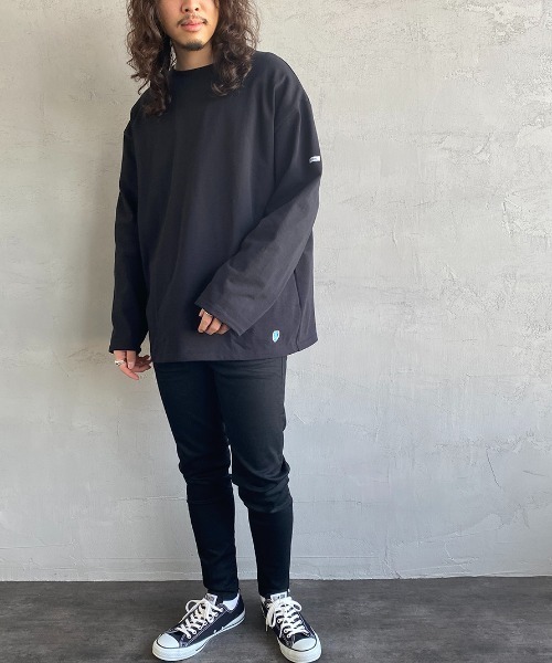 ORCIVAL（オーシバル）の「[ORCIVAL/オーシバル] ビッグシルエット クルーネックロングスリーブTシャツ（Tシャツ/カットソー・レディース・ホワイト/ホワイト系その他/ブラック/ホワイト×ネイビー/グレー系その他/ホワイト系その他2・3/4）」の19枚目の写真