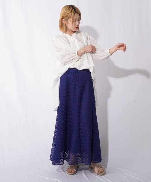 LUCA レディラックルカ 袖ボリュームブラウス　スタンドカラー LUCA/LADY LUCK LUCA（ルカ/レディラックルカ）の「LC/LLL