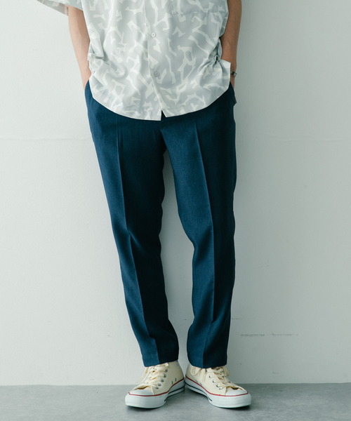 ITEMS URBANRESEARCH（アイテムズ アーバンリサーチ）の「『セットアップ対応』ポリツイル テーパードパンツ（その他パンツ・メンズ・チャコールグレー/ネイビー/ベージュ・MEDIUM/LARGE）」の3枚目の写真