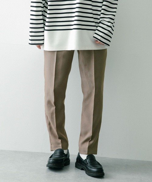 ITEMS URBANRESEARCH（アイテムズ アーバンリサーチ）の「『セットアップ対応』ポリツイル テーパードパンツ（その他パンツ・メンズ・チャコールグレー/ネイビー/ベージュ・MEDIUM/LARGE）」の7枚目の写真