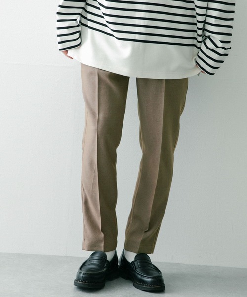 ITEMS URBANRESEARCH（アイテムズ アーバンリサーチ）の「『セットアップ対応』ポリツイル テーパードパンツ（その他パンツ・メンズ・チャコールグレー/ネイビー/ベージュ・MEDIUM/LARGE）」の4枚目の写真