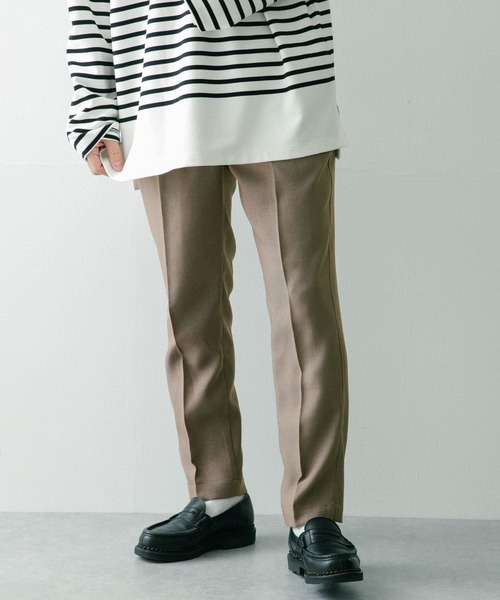 ITEMS URBANRESEARCH（アイテムズ アーバンリサーチ）の「『セットアップ対応』ポリツイル テーパードパンツ（その他パンツ・メンズ・チャコールグレー/ネイビー/ベージュ・MEDIUM/LARGE）」の6枚目の写真