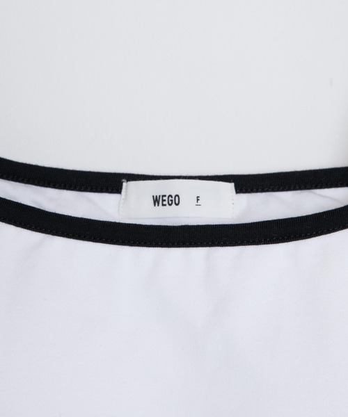 WEGO(ウィゴー)の「WEGO/カップインロゴリブキャミソール(キャミソール・レディース・ホワイト/ブラック・FREE)」の18枚目の写真