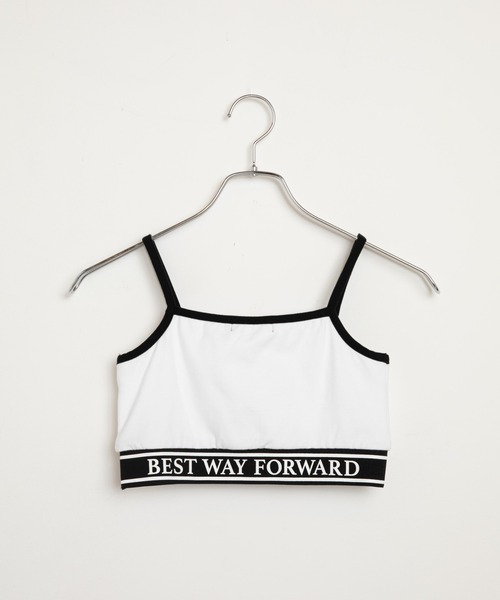 WEGO(ウィゴー)の「WEGO/カップインロゴリブキャミソール(キャミソール・レディース・ホワイト/ブラック・FREE)」の15枚目の写真