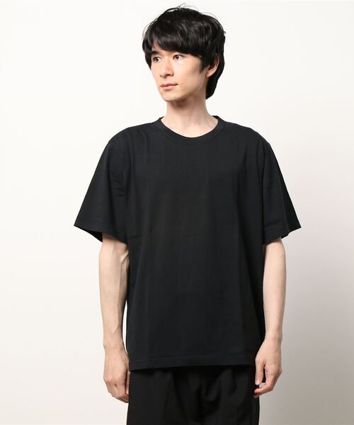PAZZO(パッゾ)の「【PAZZO】 製品染め クルーネック SS TEE/Tシャツ(Tシャツ/カットソー・メンズ・ライトグレー/ブラック/ライトパープル/ホワイト系1・2/4/3)」の1枚目の写真