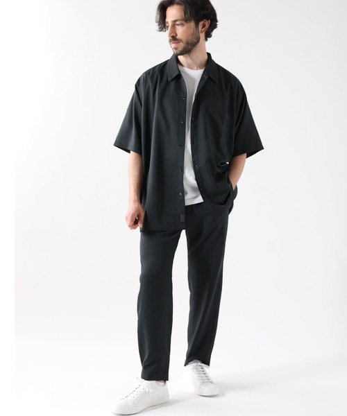 PAZZO(パッゾ)の「【PAZZO】 製品染め クルーネック SS TEE/Tシャツ(Tシャツ/カットソー・メンズ・ライトグレー/ブラック/ライトパープル/ホワイト系1・2/4/3)」の12枚目の写真
