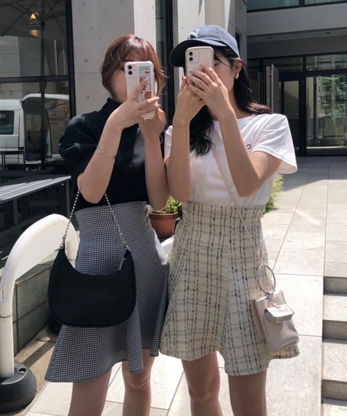 one after another NICE CLAUP（ワンアフターアナザーナイスクラップ）の「ナイスのポロTee（Tシャツ/カットソー・レディース・オフホワイト/ネイビー/ラベンダー・FREE）」の7枚目の写真