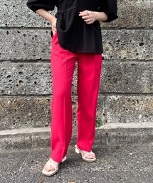 センタープレスカラーパンツ