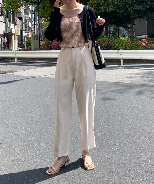 archives（アルシーヴ）の「センタープレスカラーパンツ（スラックス・レディース・ブラック/レッド/ブルー/アイボリー・MEDIUM）」の18枚目の写真