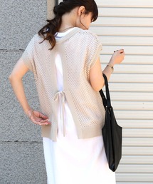 HONEYSUCKLE ROSE | 【HONEYSUCKLE ROSE】透かし編みニットベスト(ベスト)