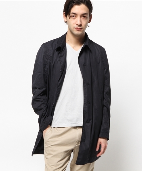 CIAOPANIC(チャオパニック)の「【Ciaopaic】ステンカラーコート(ステンカラーコート・メンズ・ネイビー/オリーブ・LARGE/MEDIUM)」の4枚目の写真