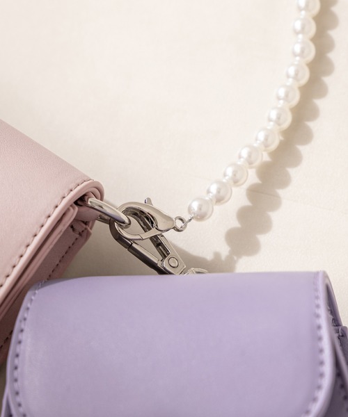 OLIVE des OLIVE（オリーブデオリーブ）の「リング付きスマホショルダー（ショルダーバッグ・レディース・シルバー/ラベンダー/ブラック/オフホワイト・FREE）」の22枚目の写真