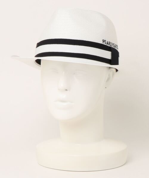 PEARLY GATES(パーリーゲイツ)の「【PEARLY GATES】洗えるたためるHAT (UNISEX)(キャップ)」|ホワイト
