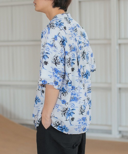 PBLIM（ページボーイリム）の「PAGEBOYLIM/アロハシャツ（シャツ/ブラウス・レディース・ホワイト系その他/ブラック系その他・FREE）」の6枚目の写真