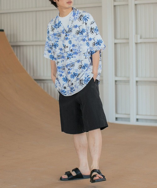 PBLIM（ページボーイリム）の「PAGEBOYLIM/アロハシャツ（シャツ/ブラウス・レディース・ホワイト系その他/ブラック系その他・FREE）」の7枚目の写真