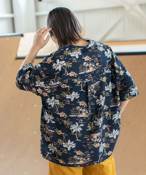 PBLIM（ページボーイリム）の「PAGEBOYLIM/アロハシャツ（シャツ/ブラウス・レディース・ホワイト系その他/ブラック系その他・FREE）」の11枚目の写真