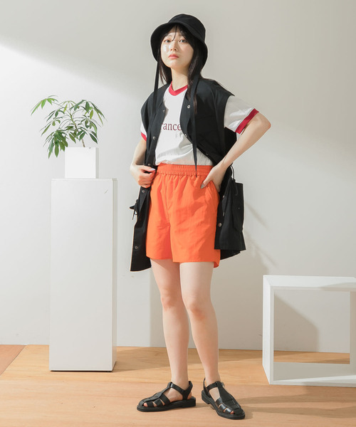 HEYUMM（ヘユム）の「カラフルショートパンツ（その他パンツ・レディース・ブルー/オレンジ/グリーン・ONE）」の9枚目の写真