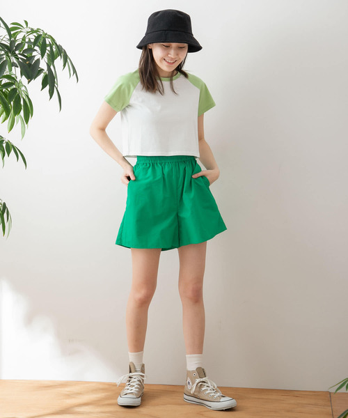 HEYUMM（ヘユム）の「カラフルショートパンツ（その他パンツ・レディース・ブルー/オレンジ/グリーン・ONE）」の16枚目の写真