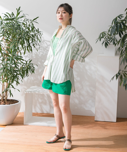 HEYUMM（ヘユム）の「カラフルショートパンツ（その他パンツ・レディース・ブルー/オレンジ/グリーン・ONE）」の21枚目の写真