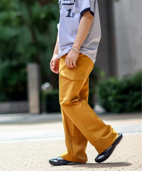 JOINT WORKS(ジョイントワークス)の「JW- T/C CARGO SLACKS(カーゴパンツ・メンズ・カーキ/マスタード・MEDIUM/LARGE)」の1枚目の写真