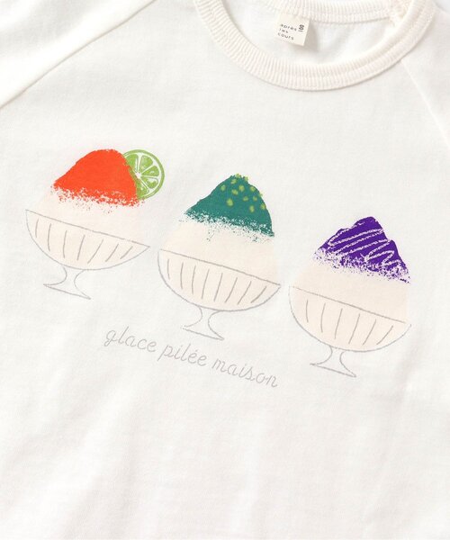 apres les cours(アプレレクール)の「/モチーフ温変Tシャツ(Tシャツ/カットソー・キッズ・オフホワイト/サーモンピンク・120/110/130/80/90/100/140)」の12枚目の写真