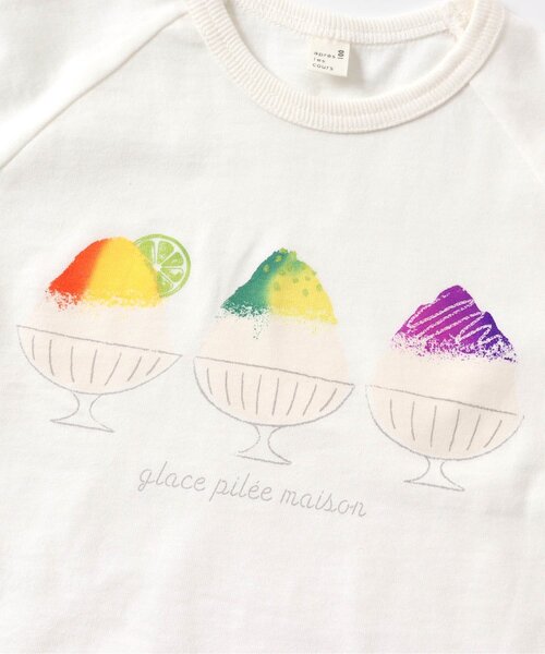 apres les cours(アプレレクール)の「/モチーフ温変Tシャツ(Tシャツ/カットソー・キッズ・オフホワイト/サーモンピンク・120/110/130/80/90/100/140)」の13枚目の写真