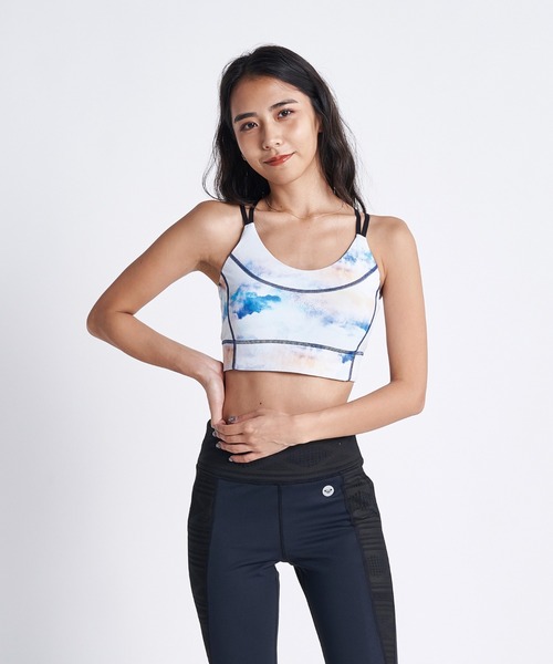 ROXY(ロキシー)の「CLOSER BRA/ロキシーブラ(スポーツブラ・レディース・ブラック/ブルー/マルチ・SMALL/MEDIUM/LARGE)」の2枚目の写真