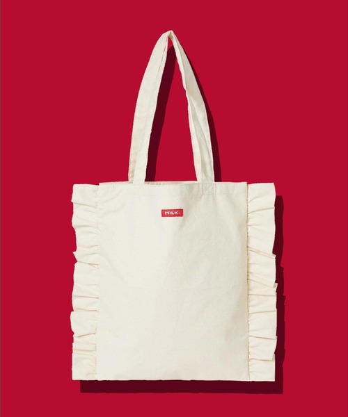 MILKFED. トートバッグ TIERED RUFFLE TOTE レディース