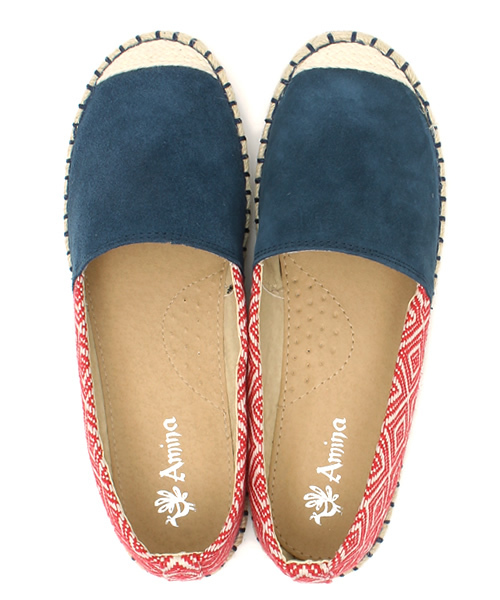 チャイハネ(チャイハネ)の「【チャイハネ】スエード&ジャガード エスパドリーユ(スリッポン・レディース・ブラウン/グリーン/ブルー/カーキ・LARGE/MEDIUM)」の12枚目の写真