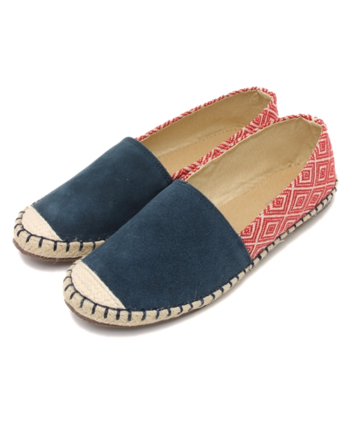 チャイハネ(チャイハネ)の「【チャイハネ】スエード&ジャガード エスパドリーユ(スリッポン・レディース・ブラウン/グリーン/ブルー/カーキ・LARGE/MEDIUM)」の14枚目の写真