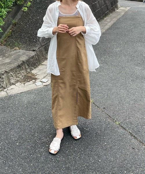 LE MORE(リモア)の「シアースタンドカラーシャツ(シャツ/ブラウス・レディース・ホワイト/ブラック/ピンク/ブルー/ライトブルー/ベージュ・FREE)」の22枚目の写真