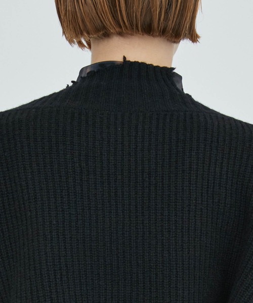 A + TOKYO（エープラストウキョウ）の「ブロークンショートニットカーディガン（カーディガン/ボレロ・レディース・ブラック/レッド/カーキ・FREE）」の22枚目の写真