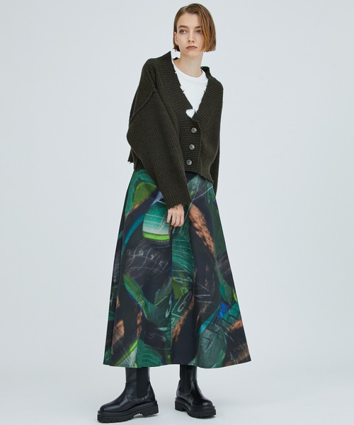 A + TOKYO（エープラストウキョウ）の「ブロークンショートニットカーディガン（カーディガン/ボレロ・レディース・ブラック/レッド/カーキ・FREE）」の9枚目の写真