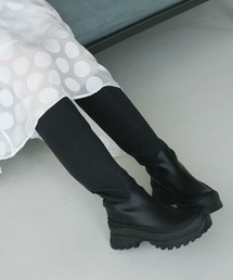 enchanted | 《晴雨兼用》チャンキーソールロングレインブーツ(ブーツ)