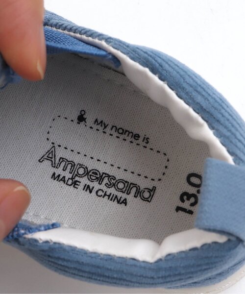 Ampersand(アンパサンド)の「バラエティースリッポン(スリッポン・キッズ・ブラック/グレー/ブルー/ピンク/グリーン/ネイビー・20/15 /17/13/16/19/18/14)」の13枚目の写真